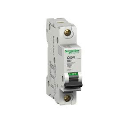 Schneider miniature circuit breaker, single phase, 63 amps, 6kA, AC motor