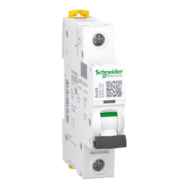 Schneider miniature circuit breaker, single phase, 25 amps, 10kA, AC/DC motorized