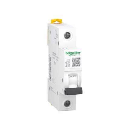 Schneider miniature circuit breaker, single phase, 10 amps, 6kA, AC motor