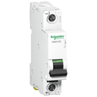 Schneider miniature circuit breaker, single phase, 20 amps, 10kA, DC motor
