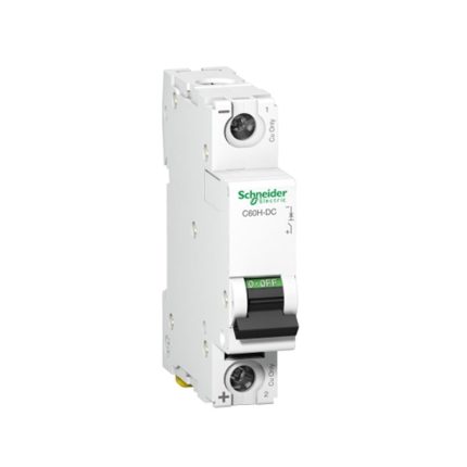 Schneider miniature circuit breaker, single phase, 25 amps, 10kA, DC motor