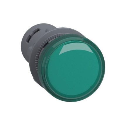 Green-Bakelite-Signal-Light-with-Internal-LED-230-to-240V-AC-Schneider-XA2-Series-min