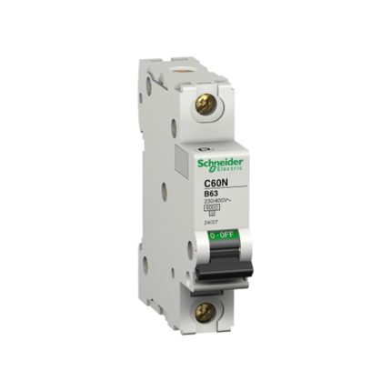 Schneider miniature circuit breaker, single phase, 6 amps, 6kA, AC lighting