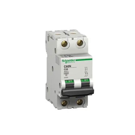 Schneider miniature circuit breaker, 2-pole, 4 amps, 6kA, AC motor
