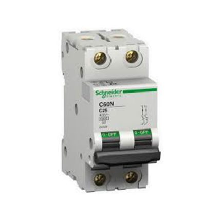 Schneider miniature circuit breaker, 2-pole, 32 amps, 6kA, AC motor
