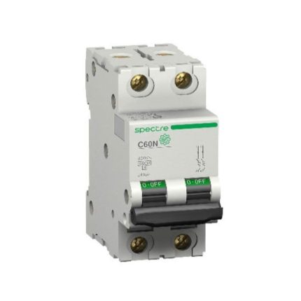 Schneider miniature circuit breaker, 2-pole, 63 amps, 6kA, AC motorized