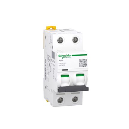 Schneider miniature circuit breaker, 2-pole, 6 amp, 6kA, AC/DC motorized