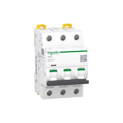 Schneider miniature circuit breaker, three-phase, 16 amps, 6kA, AC motor