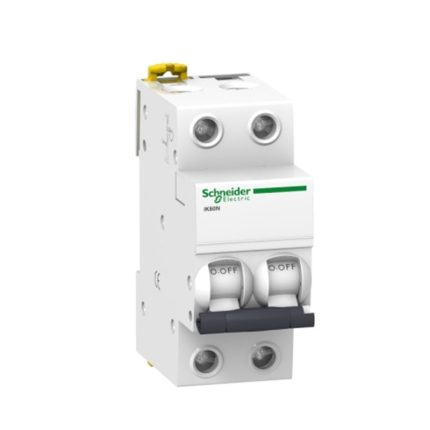 Schneider miniature circuit breaker, 2-pole, 16 amps, 6kA, AC motor