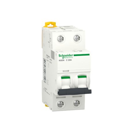 Schneider miniature circuit breaker, 20 amps, 6kA, AC motorized
