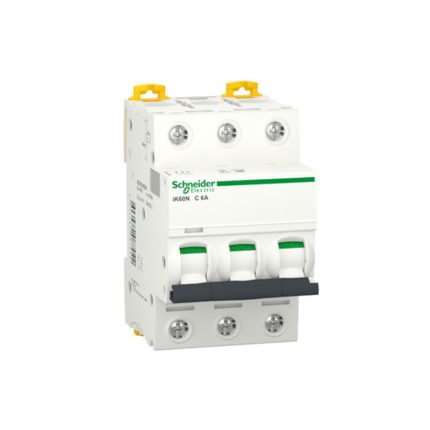 Schneider miniature circuit breaker, three-phase, 16 amps, 6kA, AC motor