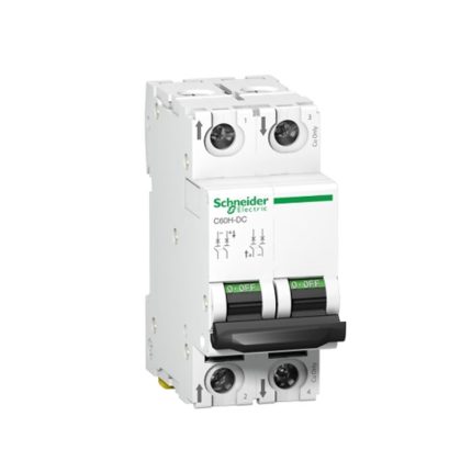 Schneider miniature circuit breaker, 2-pole, 4 amps, 10kA, DC motor