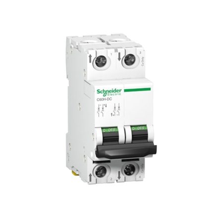 Schneider miniature circuit breaker, 2-pole, 10 amp, 10kA, DC motor