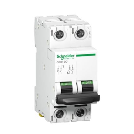 Schneider miniature circuit breaker, 2-pole, 40 amps, 10kA, DC motor