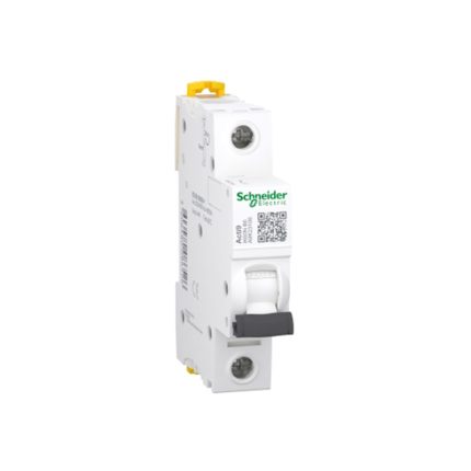 Schneider miniature circuit breaker, single phase, 6 amps, 6kA, AC lighting