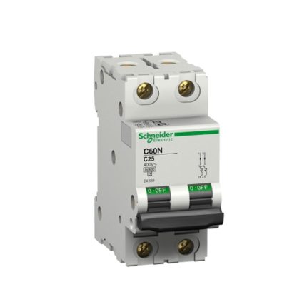 Specter miniature circuit breaker, 2-pole, 10 amp, 6kA, AC motorized