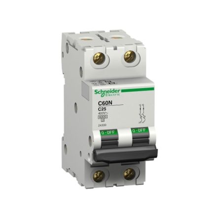 Specter miniature circuit breaker, double pole, 32 amps, 6kA, AC motor