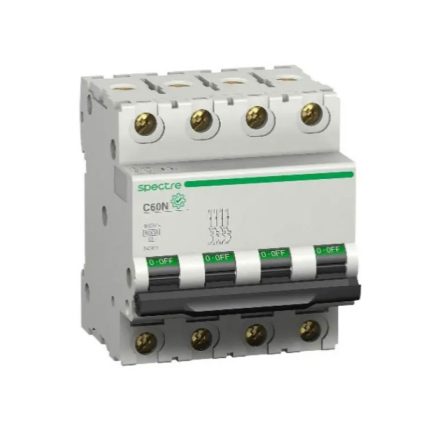 Schneider miniature circuit breaker, four poles, 32 amps, 6kA, AC lighting