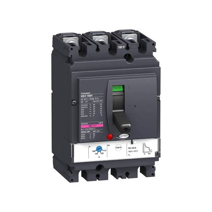 Schneider circuit breaker 160 amps, three-pole, 70kA, protection TM-D