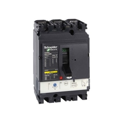 Schneider circuit breaker 200 amps, three-pole, 25kA, protection TM-D
